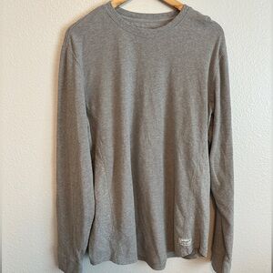 Eddie Bauer Men's Heather Gray Long Sleeve Thermal Tee